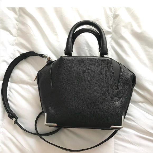 Alexander Wang black leather mini prisma Emile bag - Picture 5 of 8